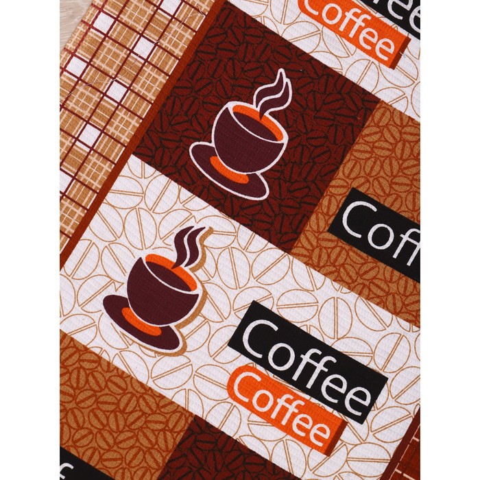 

Полотенце 50х60 см, Coffee, вафля, 170 гр/м2, хлопок 100%