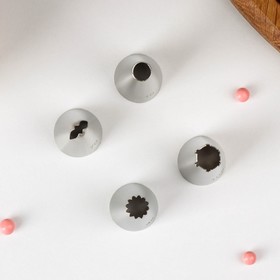

Набор кондитерских насадок «Безе», 4 шт, 1,8×3,5 см