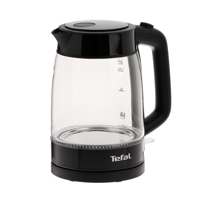 Чайник электрический Tefal KI840830, стекло, 1.7 л, 2200 Вт, чёрный чайник tefal ki840830 черный