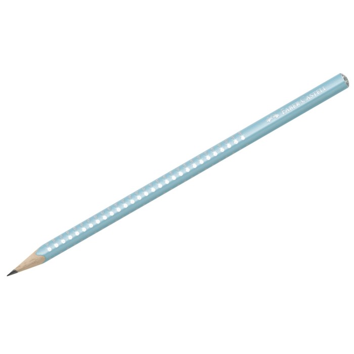 

Карандаш чёрнографитный Faber-Castell Sparkle B, трёхгранный, жемчужно - бирюзовый