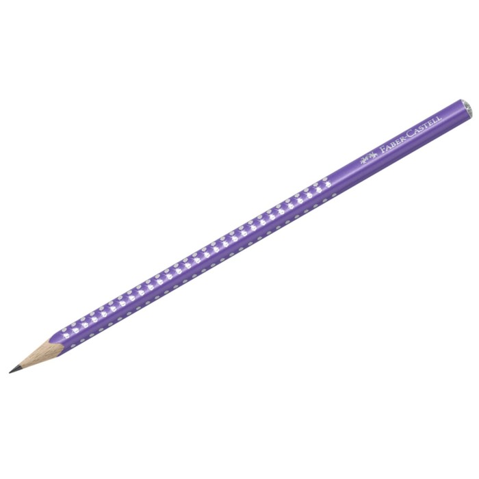 

Карандаш чёрнографитный Faber-Castell Sparkle B, трёхгранный, жемчужно - лиловый