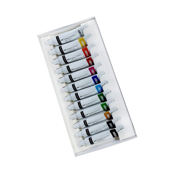 

Краски акриловые набор в тубе 12 цветов Faber-Castell Acrylic Сolour, 20 мл