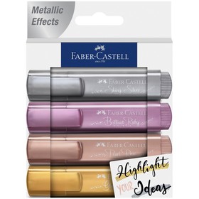 

Набор текстовыделителей Faber-Castell TL 46 Metallic, 4 цвета, 1 - 5 мм