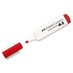 

Маркер перманентный для ткани Faber-Castell Textile 1 - 5 мм, красный