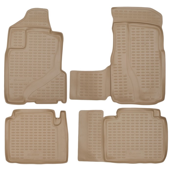 

Коврики в салон HONDA CR-V 2002-2006, 4 шт. (полиуретан, бежевые)
