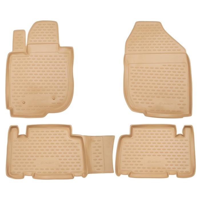 

Коврики в салон TOYOTA RAV4 long 01/2006-2016, 4 шт. (полиуретан, бежевые)