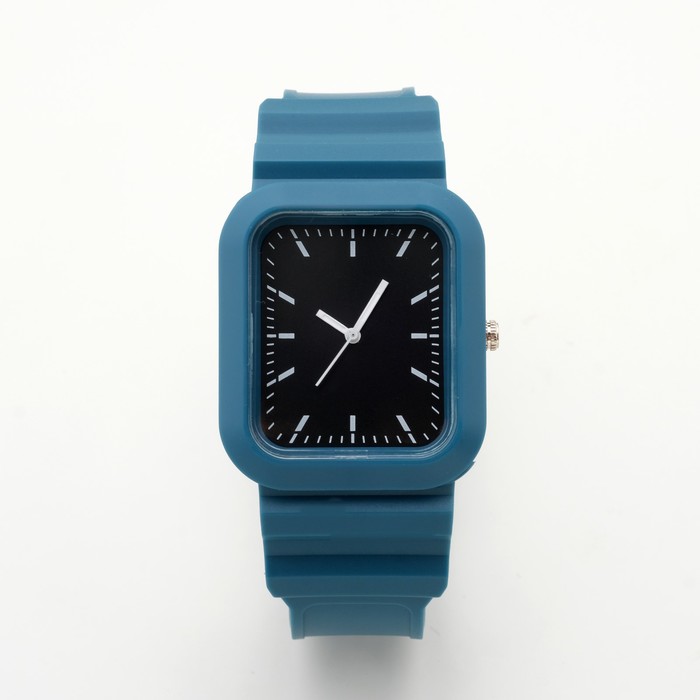 Часы наручные кварцевые мужские, синие цена и фото