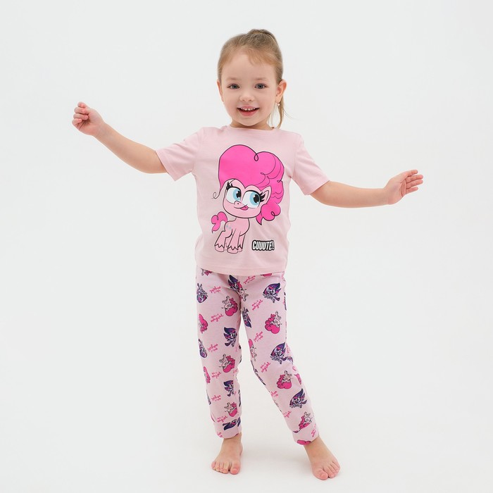 Пижама детская для девочки My Little Pony, рост 98-104 платье my little pony рост 98 104 цвет розовый