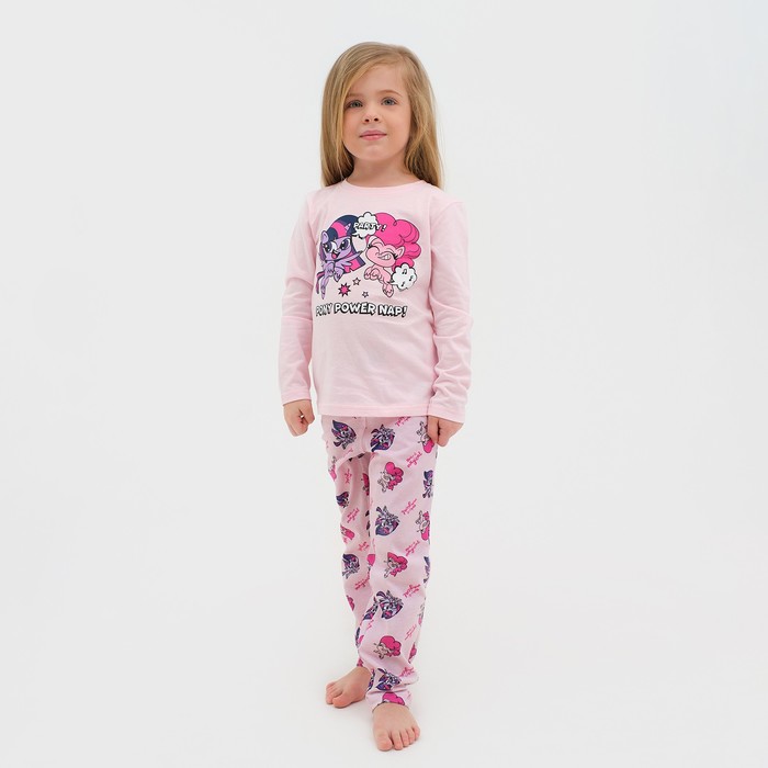 пижама kaftan размер пижама детская для девочки my little pony рост 122 128 розовый Пижама детская для девочки My Little Pony, рост 122-128