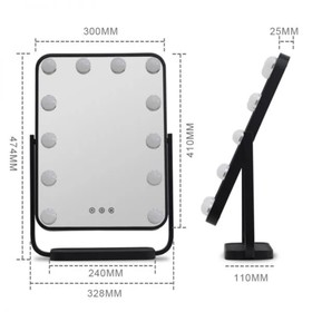 

Зеркало OKIRA DP330A, настольное, гримёрное, 40х29 см, 3200-6500 К, сенсор, 12 диодов, белое 75041