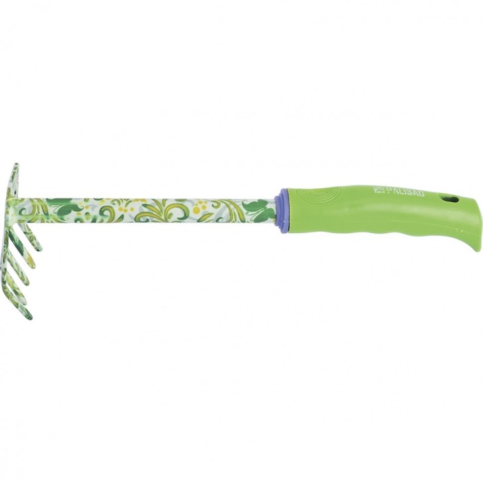 

Грабли прямые, 5 зубьев, длина 31 см, стальные, пластиковая ручка, FLOWER GREEN