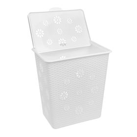 

Корзина для белья с крышкой Альтернатива «Плетёнка», 60 л, 34×46×50,5 см, цвет белый