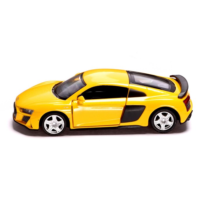 фото Машина металлическая audi r8 coupe, 1:32, инерция, открываются двери, цвет жёлтый автоград