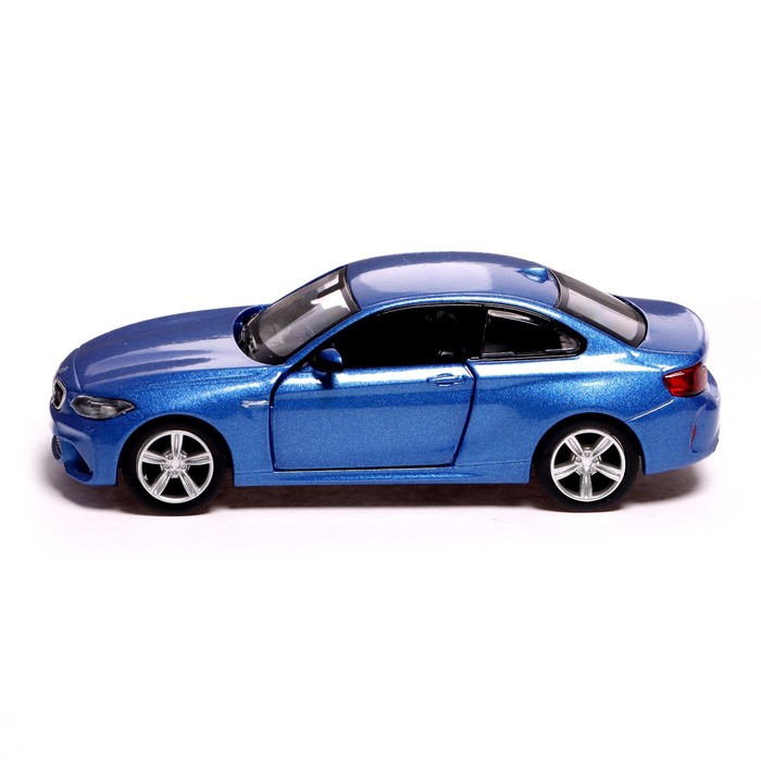 Машина металлическая BMW M2 COUPE, 1:32, инерция, открываются двери, цвет синий