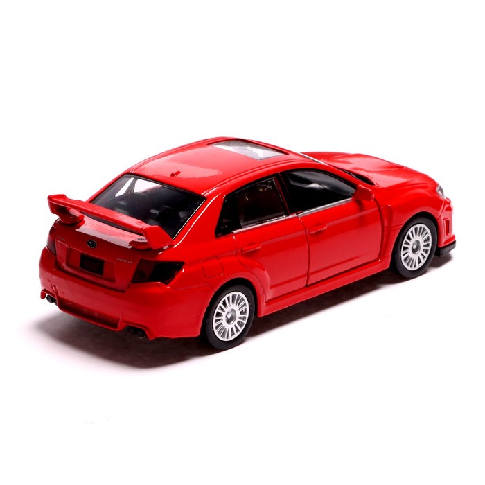 Машина металлическая SUBARU WRX STI, 1:32, инерция, открываются двери, цвет красный