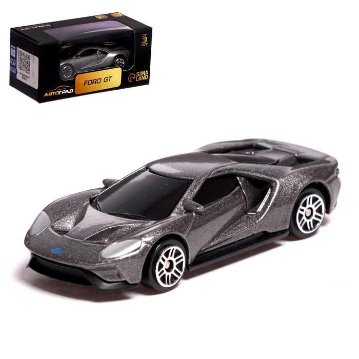 Машина металлическая FORD GT, 1:64, цвет серый машина металлическая nissan gt r r35 1 64 цвет чёрный матовый