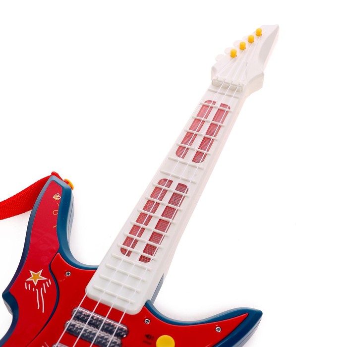Игрушка музыкальная - гитара "Крутой Рокер", звуковые эффекты в ПАКЕТЕ