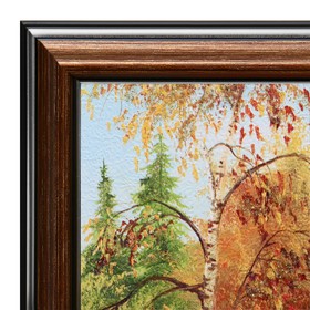 

Картина "Лебеди в лесном пруду" 30х40 (33х43)см