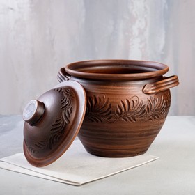 

Супник "Домашние традиции", декор, красная глина, 4 л