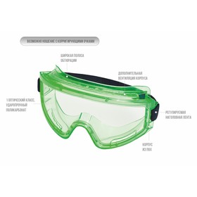 

Очки защитные закрытые с непрямой вентиляцией ЗН11 PANORAMA/2С-1,2 PС