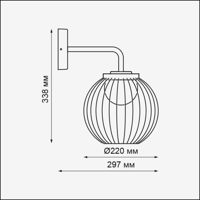 фото Бра carrello, 7вт led 4000k, 420лм, цвет тёмно-серый, ip65 novotech