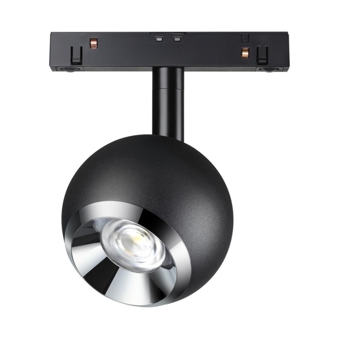 Светильник трековый SHINO 1-Ф, 10Вт LED, 4000К, 850лм, цвет чёрный/хром светильник gesso 10вт led 4000k 850лм цвет чёрный