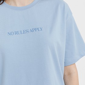 

Футболка женская, цвет голубой, размер 50