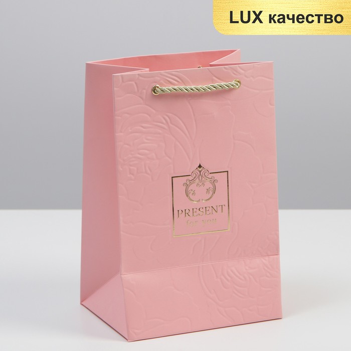 

Пакет подарочный ламинированный, упаковка, «Present for you», 15 х 23 х 11,5 см