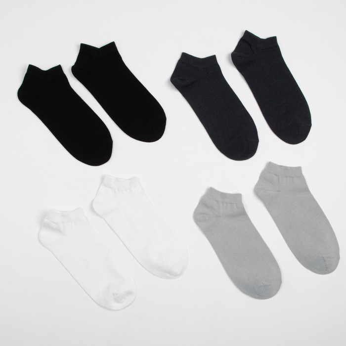Набор носков мужских укороченных MINAKU 4 пары, размер 40-41 (27 см) фотографии