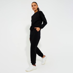 

Костюм женский (свитшот, брюки) MINAKU: Casual Collection цвет чёрный, р-р 46