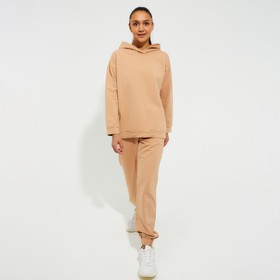 

Костюм женский (худи, брюки) MINAKU: Casual Collection цвет бежевый, р-р 44