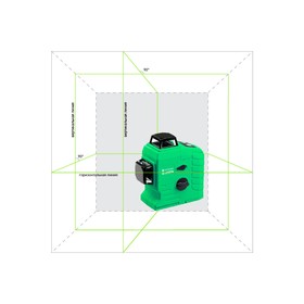 

Уровень лазерный INSTRUMAX 3-360 IM0128, до 40 м, 3 луча, 516 Нм, 360°, 0.3 мм/м