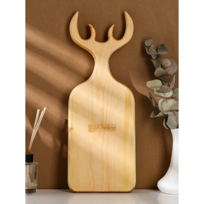 фото Доска авторская adelica «в этом доме живёт любовь», 15×44×2,2 см, цельный массив кедра