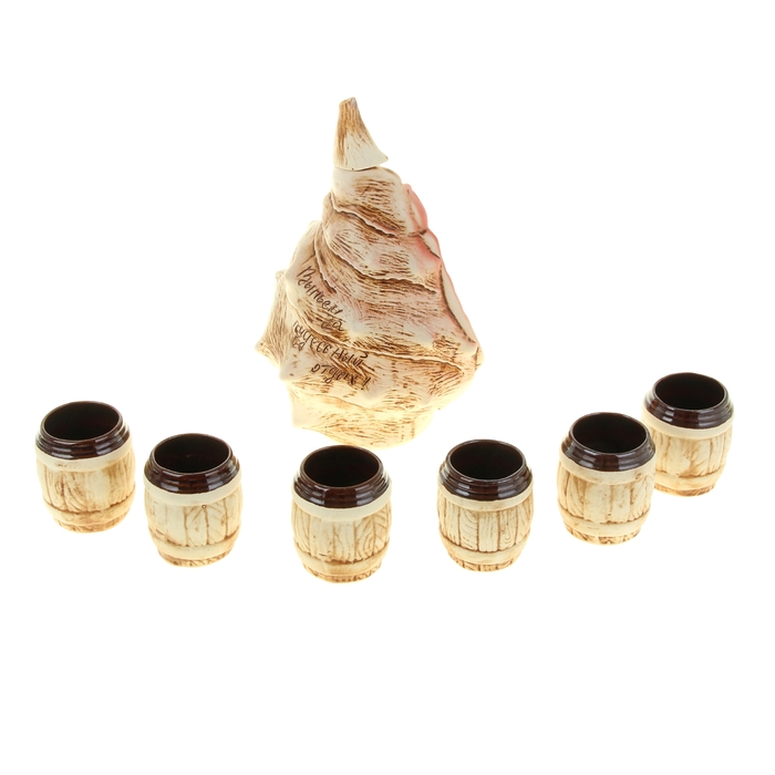 Штоф с рюмками "Бриз" 7 предметов, 1 л