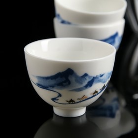 

УЦЕНКА Набор для чайной церемонии 10 пр"Вкус"чайник 180 мл,6 пиал 50 мл,чахай 180 мл,сито,подставка