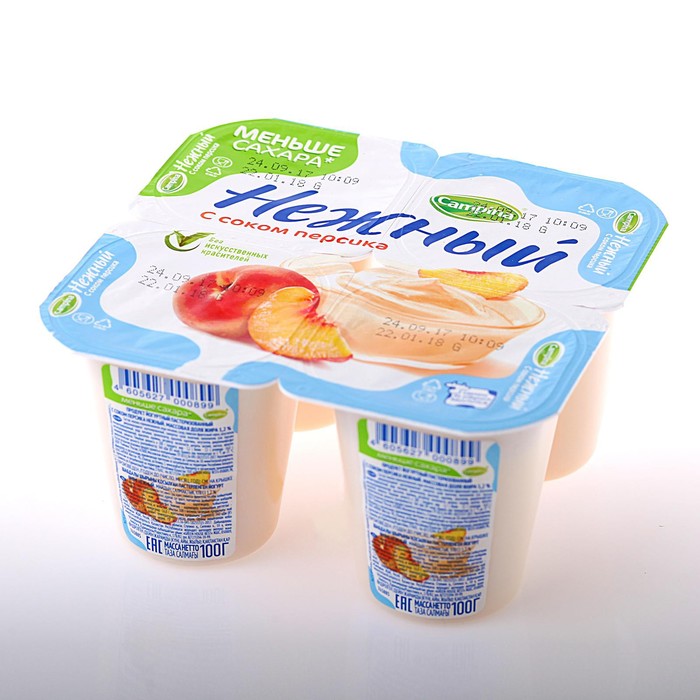 

Продукт CAMPINA йогуртный Нежный с соком персика 1,2% 100г
