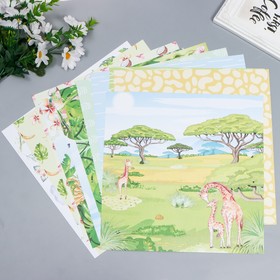 

Набор бумаги для скрапбукинга "Safari for kids" 30,5x30,5 см 10 листов