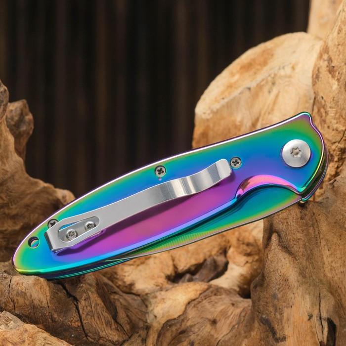 

Нож складной автоматический "Джекпот" сталь - 420, рукоять - металл, 20 см