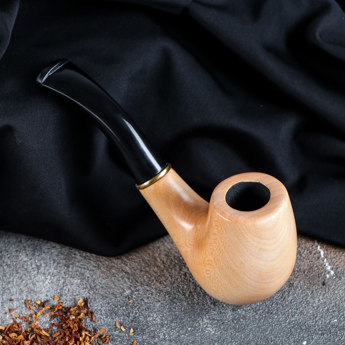 Трубка курительная &quot;Бент&quot;, под фильтр 9 мм, светлая