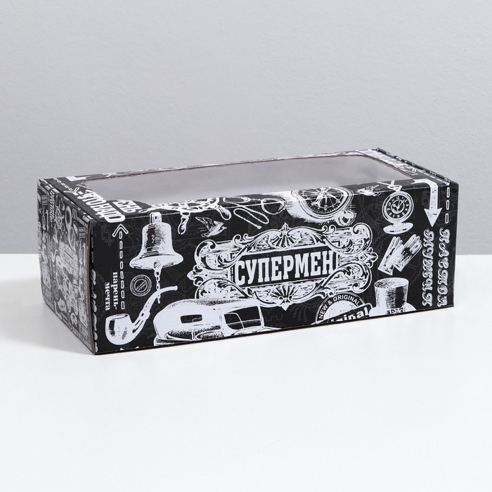 

Коробка самосборная, с окном, "Супермен", 16 х 35 х 12 см