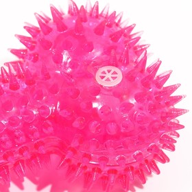 Игрушка для собак "Светящаяся кость", TPR, 10,5 см, розовая от Сима-ленд