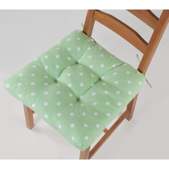 фото Подушка на стул green polka dot, размер 40х40 см guten morgen