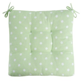 

Подушка на стул Green polka dot, размер 40х40 см