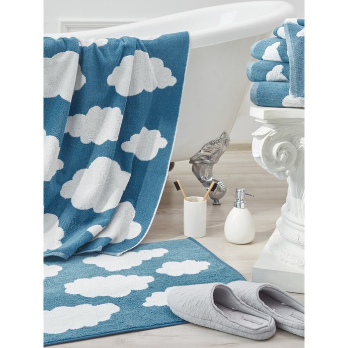 Полотенце махровое Guten Morgen Cotton Cloud 650 гр размер 70х130 см цвет антрацит 813₽