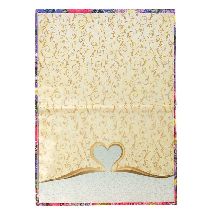 Папка для свидетельства о рождении "Астры", А5, ламинированная