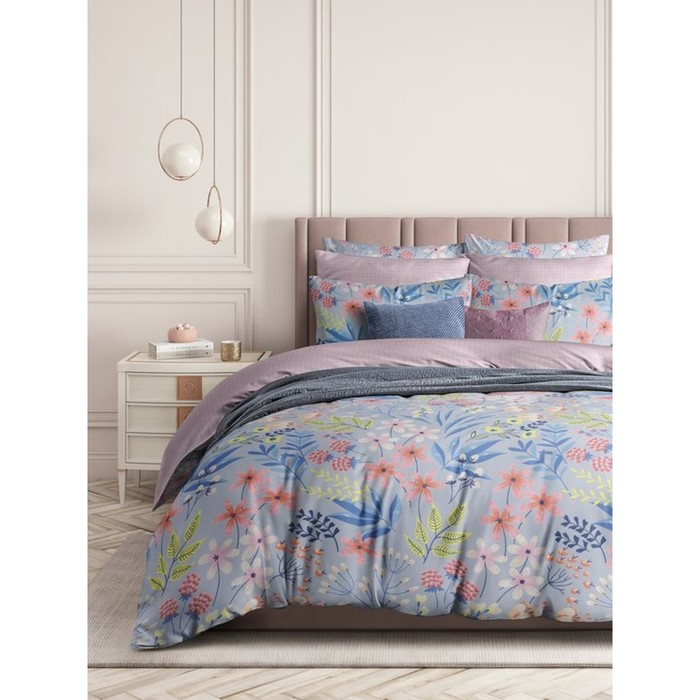 

Постельное бельё 1.5 сп Flowers and colors, размер 150х214 см, 143х215 см, 70х70 см - 2 шт