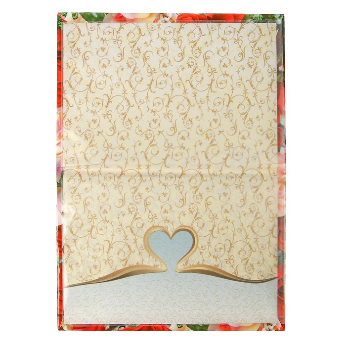Папка для свидетельства о рождении "Дорожки из роз", А5, ламинированная