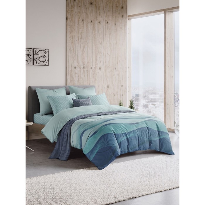 

Постельное бельё 1.5 сп Magical wave, размер 150х214 см, 143х215 см, 70х70 см - 2 шт