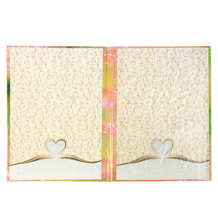 Свидетельство о рождении "Мишки с цветами" А4 ламинированное