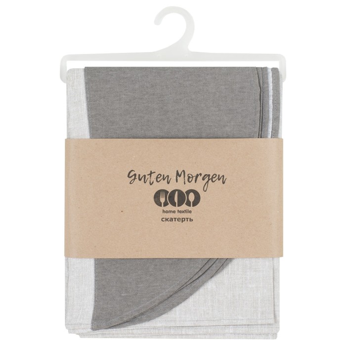фото Скатерть linen grey combi, размер 180х220 см guten morgen